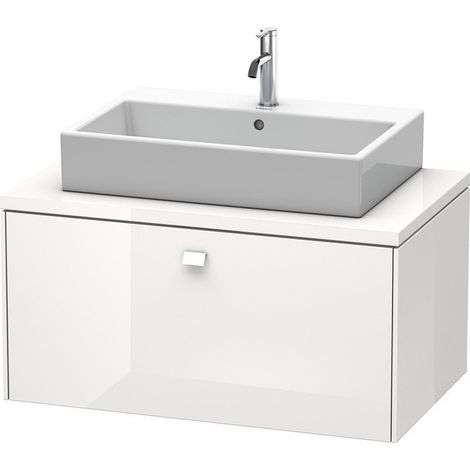 BRIOSO consolle bassa con maniglia cromata 442x920x550mm Ciliegio del Ticino