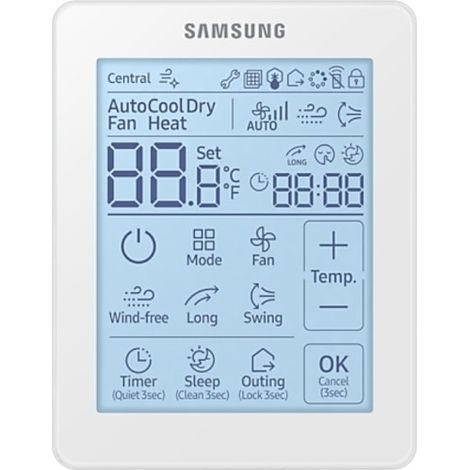 Télécommande intelligente Samsung blanc écran tactile rétroéclairé