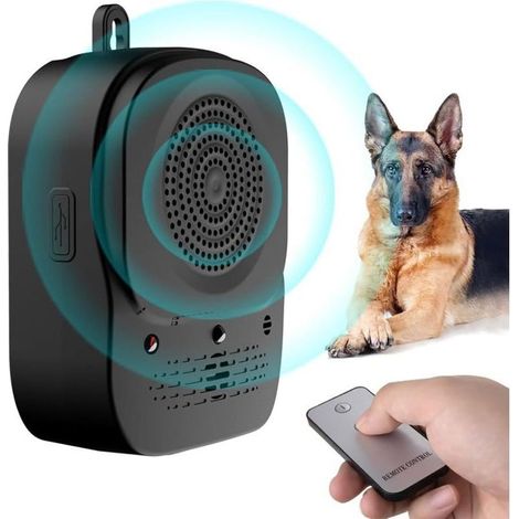 Anti Aboiement Chien, 4 Réglable Fréquence Dispositif Anti-Aboiements Ultrasons, Automatique Anti-Aboiement Chien, Étanche pour l'extérieur et l'intérieur, pour Les Petits et Grands C (1/4)