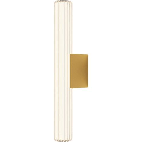 Applique moderna color oro, tubo di vetro con linee, 45 cm IP44, LED a colori variabili, 8W LINEA Light Prestige (1/5)