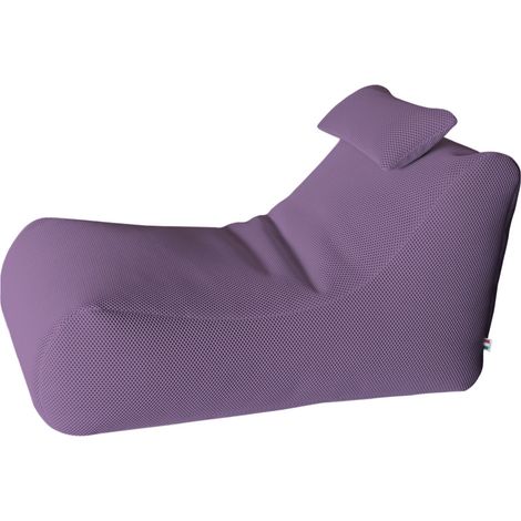 Lettino Chaise Lounge 120x70x65 cm con Cuscino in Poliestere Armonia Lavanda (1/3)