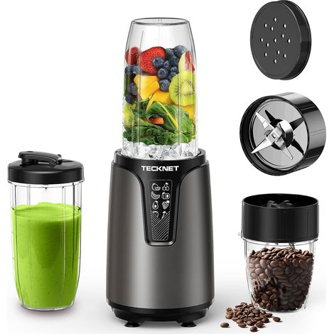 1000W blender professionnel, smoothie mixer avec 2 gobelets sans BPA (500 (1/5)