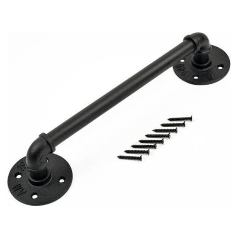 Main courante Escalier,fer forgé tuyaux design Escaliers, sécurité à la maison clôture for les personnes âgées et les enfants intérieur et extérieur Rampe,30cm- (1/5)