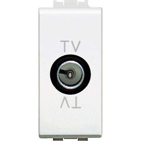Modulo tv passante maschio compatibile matix coassiale bianco C2214 (1/3)
