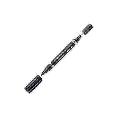 Staedtler Lumocolor Duo marqueur indélébile Pointe fine/ogive Noir 1 pièce(s)