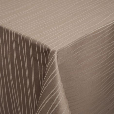Tischdecke 130x130cm Mitteldecke Streifendessin quadratisch bügelleicht kochecht (1/3)
