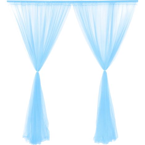 Décoration de fenêtre pour une fête de mariage, chambre extérieure, rideaux semi-transparents en maille
