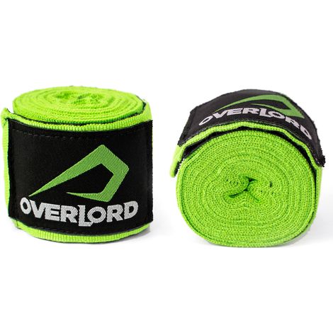 Vendaje de boxeo Overlord de 350 cm, verde neón (1/3)