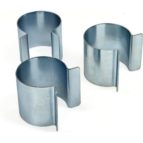 Set aus 20 Clips für Gewächshaustunnel-Abdeckungen – 25 mm & 32 mm Durchmesser – Befestigungsclips aus Metall für Gewächshausabdeckungen und -konstruktionen – Clips aus verzinktem Stahl (32 mm Durchme