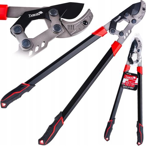 Gartenschere mit Zahnrad und Ambossklinge 790 mm 65Mn PTFE (12) (1/5)