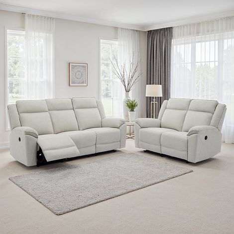Skye 3+2 Linen Electric Recliner Sofa Set (Beige) (1/5)