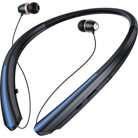 Wireless earphones & black + blue - Wireless earphones & black + blue - Wireless earphones & black + blue (1/5)