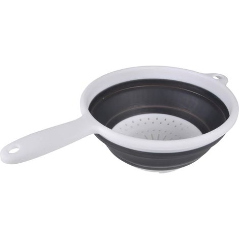 1 Passoire Rétractable, Manche Plastique, Ø 23 Cm, Hauteur 3-9 Cm, Cuisine