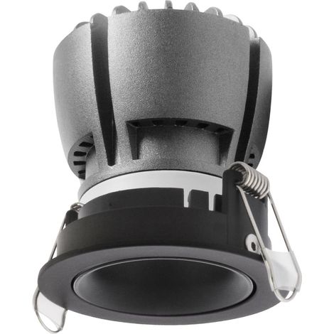 Plafonnier encastré NOK1 Fijo LED COB 7W 675lm CRI80 3000K 40º - Noir (1/3)