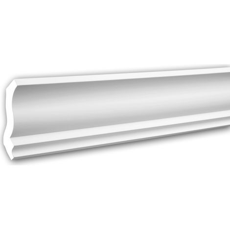 Cornice Moulding 150144F Profhome Flexible Moulding Coving Cornice Crown Moulding Neo-Classicism style white 2 m