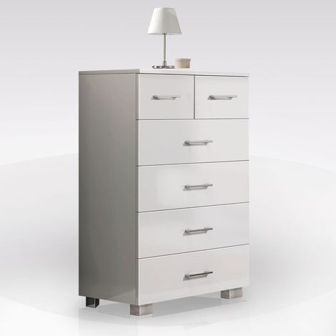 CASSETTIERA CM 60X44 H. 104 BIANCO LUCIDO (1/4)