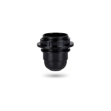 Douille a vis e27 noire - Douille lampe e27 anneau en plastique - Douille ampoule e27 - Support douille ampoule e27 pour plafond et lampe suspendue - e27 douille ampoule [Classe énergétique A++] (1/4)