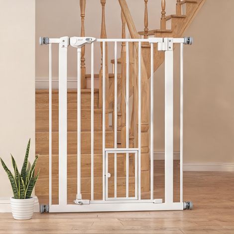 Barrière de sécurité en plastique blanc pour animaux extensible (1/5)