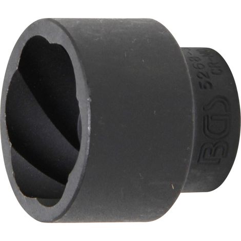 DOUILLE SPIRALÉE/EXTRACTEUR DE VIS 12,5 MM (1/2'') 32 MM BGS 5268-32