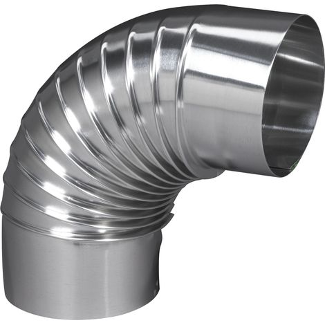 Coudes plissés EQ 90 dégré alu, diamètre 167