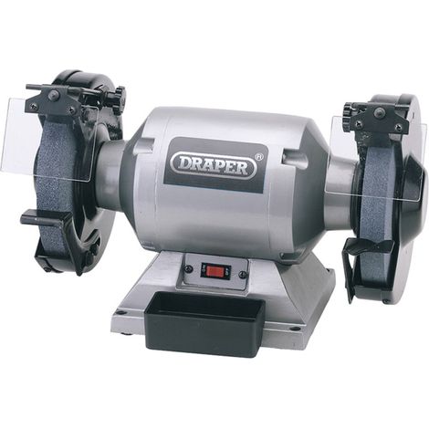 Draper 200mm Heavy Duty Bench Grinder (550W) with 230V Power Supply - Model 29621 (1/5)