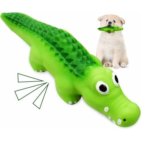 Juguete para perros con elementos chirriantes, juguete masticable de cocodrilo, juguete chirriante para perros, regalo para la dentición de mascotas (1/5)