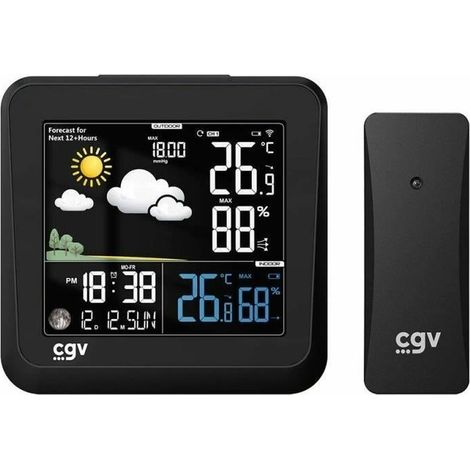 Stazione Meteorologica Multifunzione CGV MY METEO-1NC Nero (1/4)