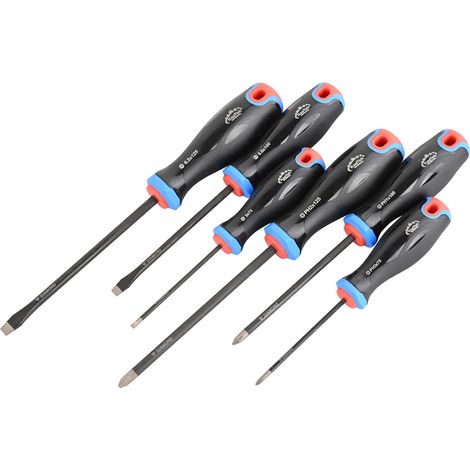 KesTek Schraubendreher Set Schraubenzieher Satz Diamond 6tlg PH SL Magnetisch CV Stahl (1/3)