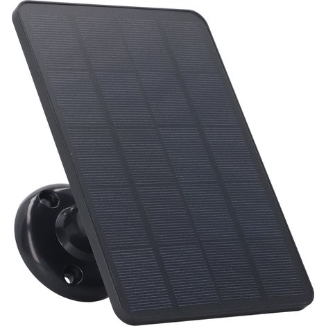 Panneau solaire 4W chargeur batterie avec Micro USB pour caméra et appareils, matériau ABS silicium monocristallin (1/5)