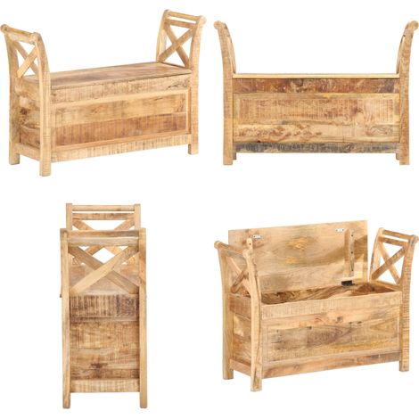 Flurbank 103 x 33 x 72 cm Massivholz Mango - Massivholz - Mango (1/5)