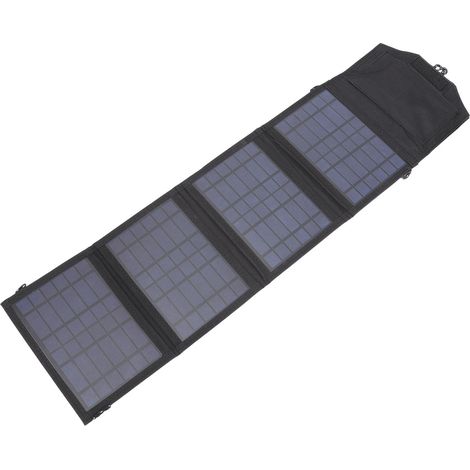 Chargeur solaire portable pliable et efficace, surface en polymère PET, générateur solaire universel 14 W 5 V pour le camping en plein air (1/5)