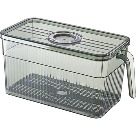 Boîte De Rangement Pour Réfrigérateur - Boîte À Œufs - Conservation Fraîcheur Légumes - Couvercle Étanche - 3 L Ou 5 L - 1 Pièce (1/3)
