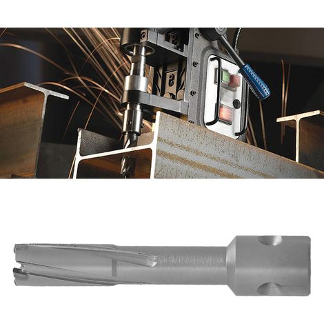 Für Hohlstahlplatten und Hartmetallplatten wird ein metrischer Magnetbohrer mit einer Bohrtiefe von 50 mm verwendet, der bis zu 14 mm tief bohren kann. (1/5)