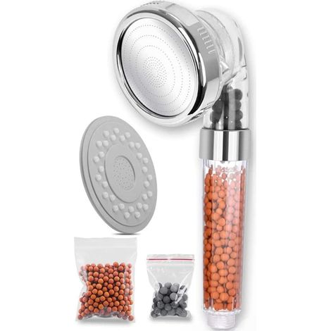 Shower Head, Water Saving Handheld Shower Head, Shower Set with One-Touch Water Stop (1/5)