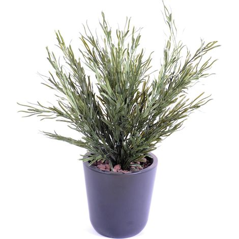 Plante artificielle haute gamme Spécial extérieur / Podocarpus artificiel - Dim : 45 x 30 cm -PEGANE-