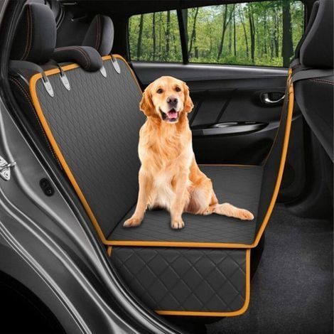 Autositzbezug mit Hundehängematte, bequeme Rücksitzmatte (1/4)