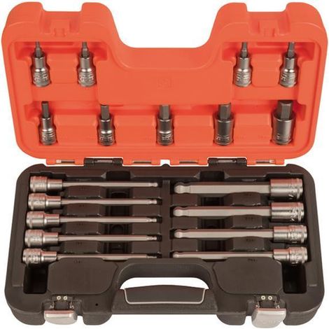 Bahco S18HEX 1/2in Drive Socket Set, 18 Piece (1/3)