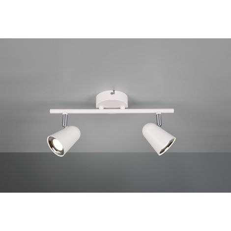 Faretti Led da Interno Parete Soffitto su Barra 2 Spots Bianco Toulose GD Trio (1/3)