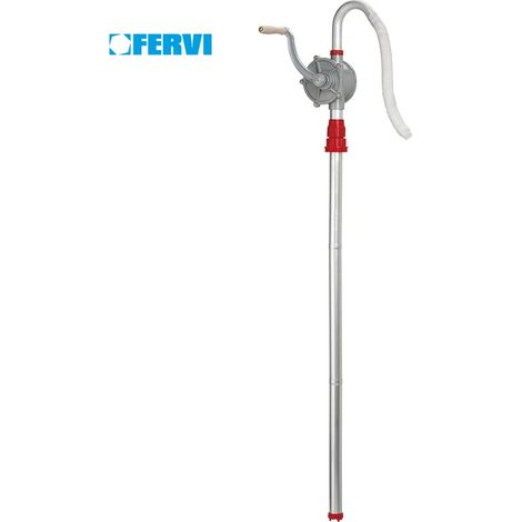 Pompa rotativa in alluminio per fusti olio per auto officina Fervi 0385 (1/4)