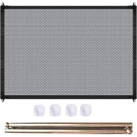 Magisches Sicherheitsgitter, faltbares Haustier-Sicherheitsgitter für Hunde, für Küche, Balkon, Obergeschoss (110 x 72 cm)
