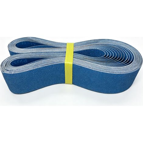 12 Pièces Bandes Abrasives 50 x 1020 mm Grain 60 (1/5)