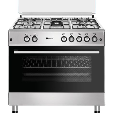 SOLTHERMIC COCINA GAS INOX 90X60 HORNO PANORÁMICO F9L50G2I