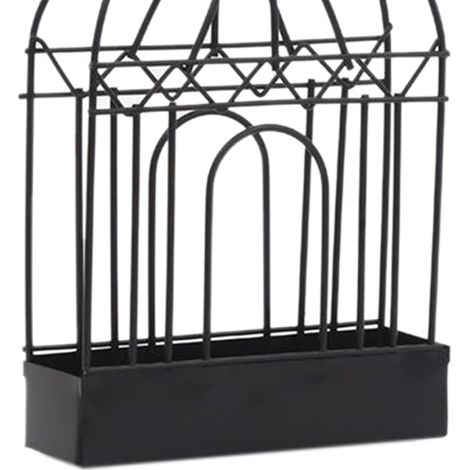 Schwarzer Räucherstäbchenhalter aus Metall, hängend, modern und sicher, für Schlafzimmer oder Wohnzimmer. (1/4)