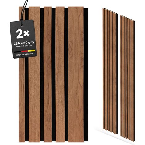 KGM Akustikpaneele Blend Eiche Bronze 2er Set 260 cm MDF Wandpaneele