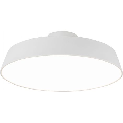 Plafonnier Candellux Orlando LED 18W blanc 30cm tissu (1/2)