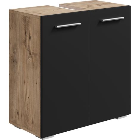 Mobili da bagno Jupiter 60 x 30 x 60cm Rovere Castagno / Grigio - armadio