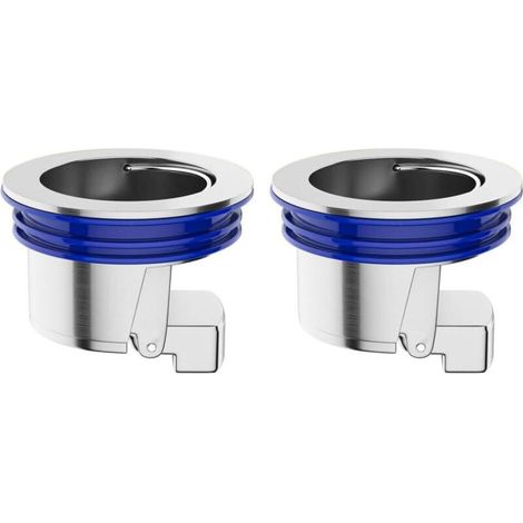 Clapet anti-odeur, 2 bouchons de douche anti-retour, siphon de sol anti-odeur à fermeture automatique, adapté aux siphons de sol d'un diamètre de 33 à 42 mm (1/5)