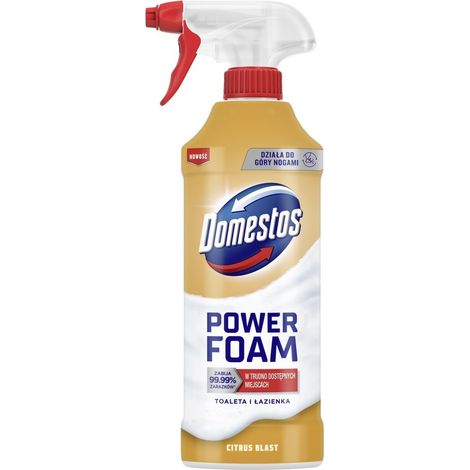 DOMESTOS Power Schaum-WC-Reiniger Zitrone 435 ml