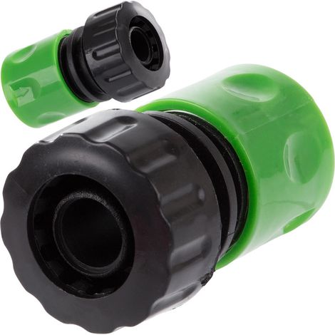 Connettore rapido per tubo da giardino da 3/4", verde (1/5)