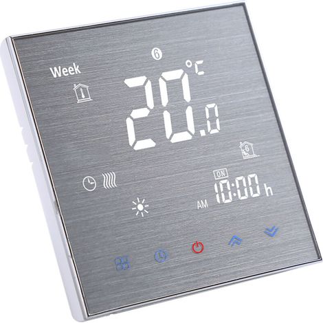 BTH-2000L-GA Water-Based Underfloor Heating Thermostat, Digital Temperature Controller, Large LCD Screen, Touch Button Control, 5A AC 95-240V (1/5)